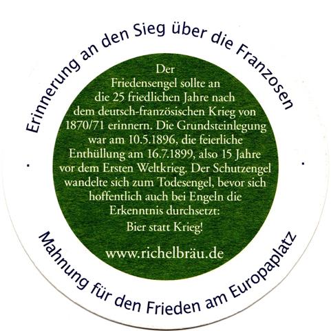 mnchen m-by richel krieg 25b (rund200-erinnerung an-grnblau)